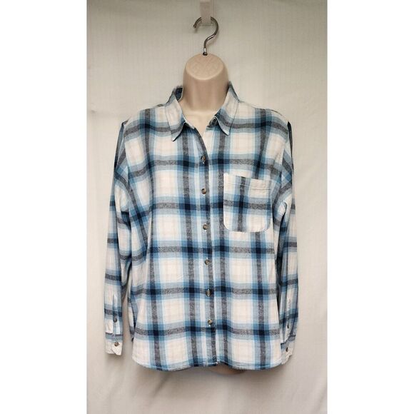 Universal Thread Paid Long Sleeve Button Down Shirt Size Medium - Picture 3 of 7